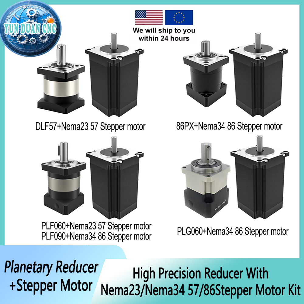 Planetary Gearbox Reducer Nema 23 34 - Planetary Reducer 57/86mm Stepper Motor Kits