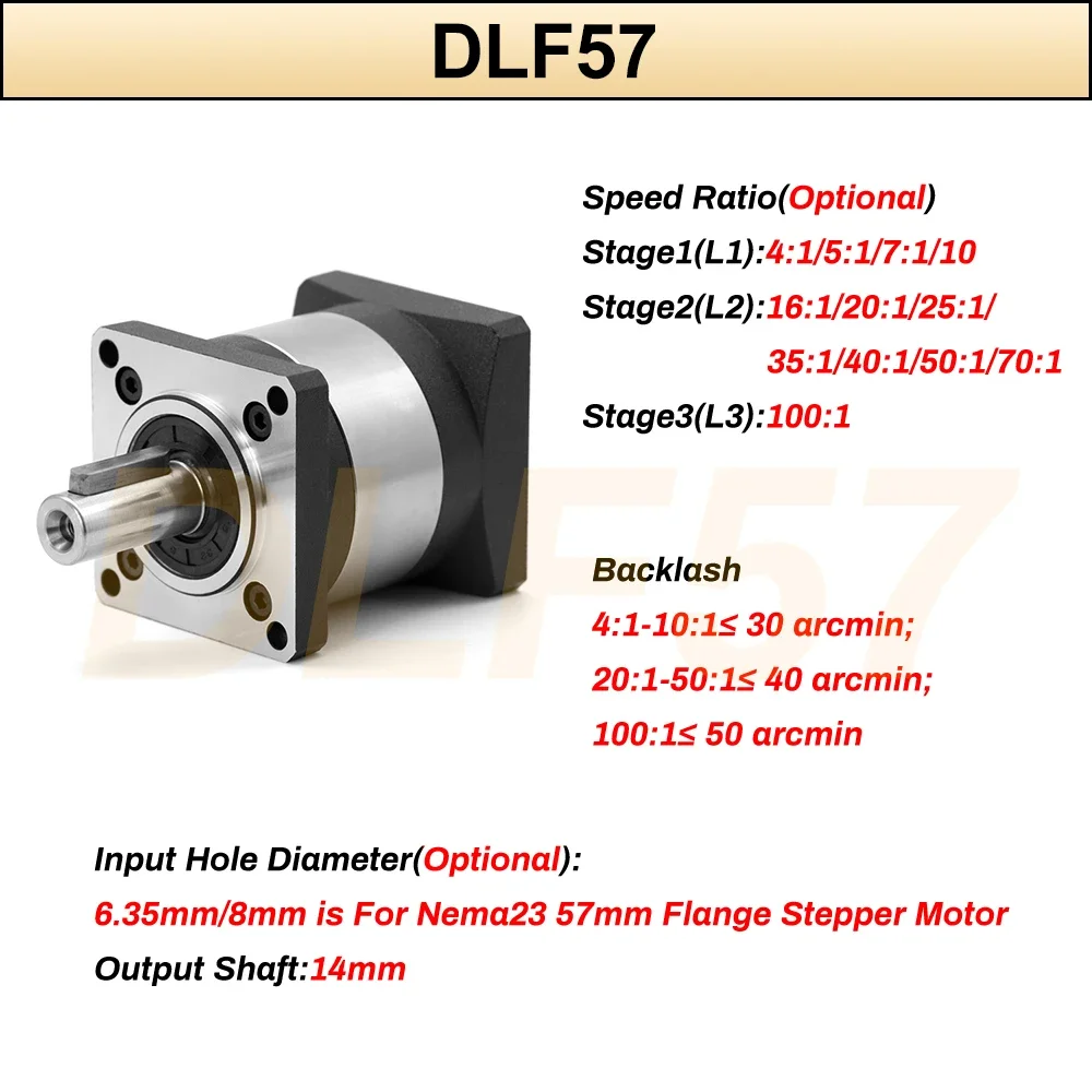 6.35/8/11/14Mm Input Planetary - Planetary Gearbox Reducer Nema 23 34 review and price