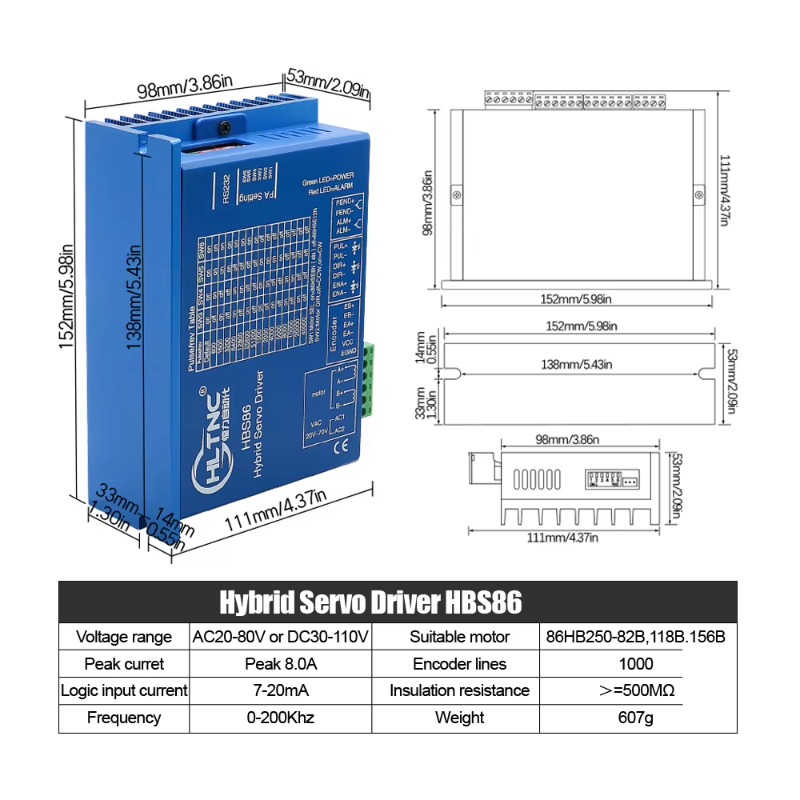 4 Axis Nema 34 Closed Loop Ste - Hybrid Servo Driver Nema 34 8.5Nm review and price